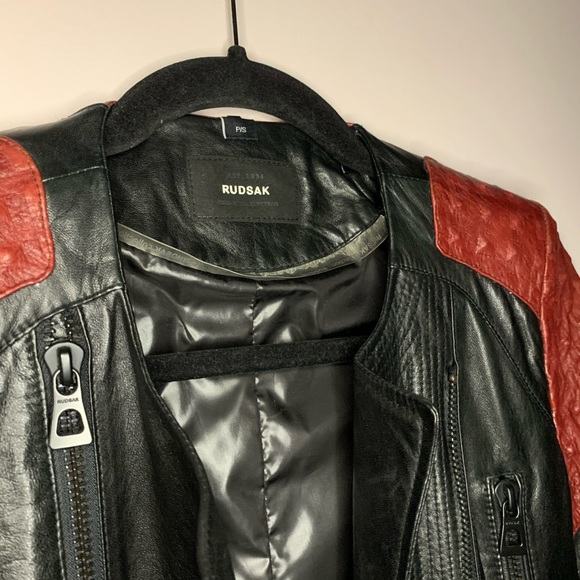 Unique Rudsak Moto Leather Jacket - Picture 2 of 4